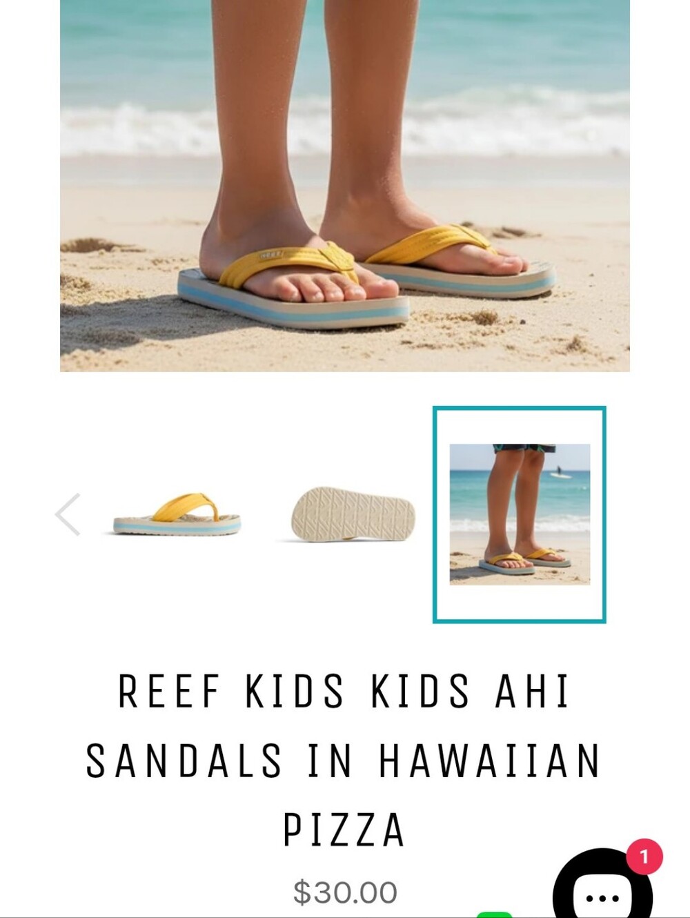 Reef | Kids ahi Sandals in Hawaiian Pizza